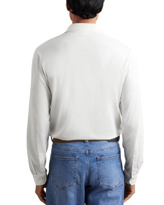 Porofino Long Sleeved Jersey Half Button Polo Shirt