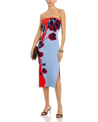 Simone Strapless Midi Dress