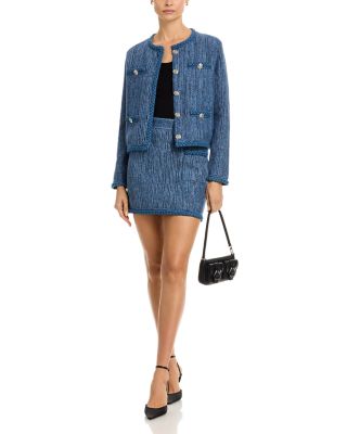 Soleil Pinstriped Skirt