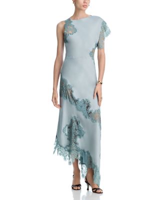 Alessia Lace Inset Asymmetrical Dress