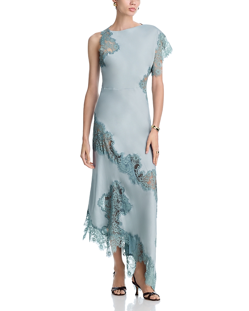 A. l.c. Alessia Lace Inset Asymmetrical Dress