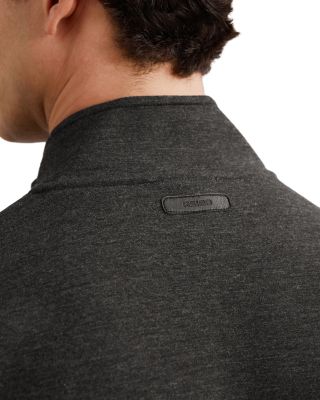 Cortona Long Sleeved Double Faced Jersey Zip Through Funnel Neck Jacket