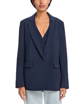 Jennifer Combo Crepe Blazer & Vest Set