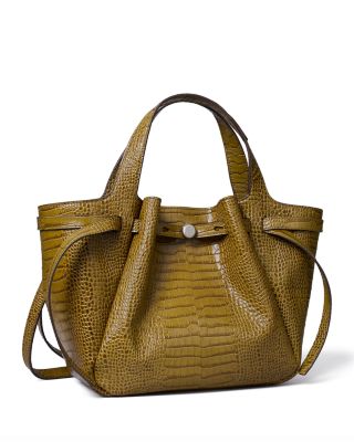 Romy Croc Leather Small Tote