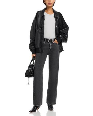 Logan Featherweight Mid Rise Wide Leg Jeans in Anglique