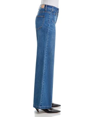 Anessa High Rise Wide Leg Jeans in Written
