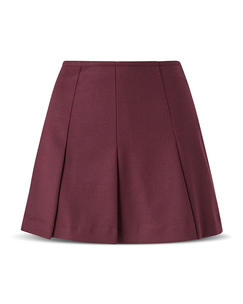Pinko Christina Mini Skirt In Burgundy
