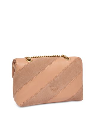Love Puff Mini Suede & Leather Convertible Crossbody