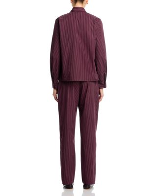 Yoshi Stripe Slim Fit Button Down & Stripe Classic Tie Pants