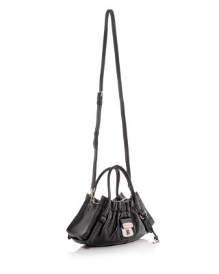 Small Leather Satchel Crossbody Bag