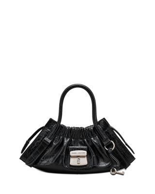 The Cristina Small Croc Embossed Leather Satchel