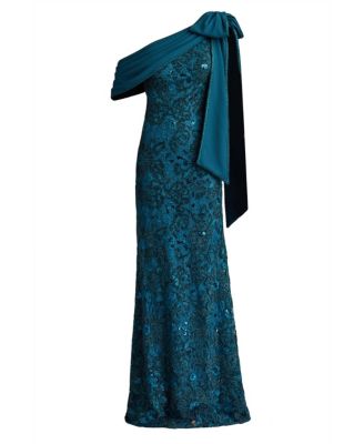 Ishani Bow-Shoulder Gown