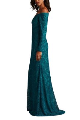 Ishana Off-Shoulder Embroidered Gown
