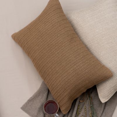 Alpaca Texture Decorative Pillowcase, 16" x 24"