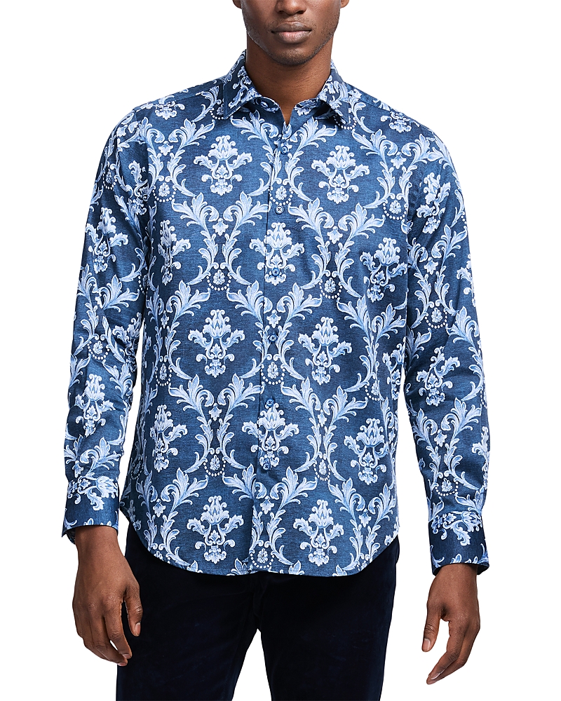 Robert Graham Neville Printed Long Sleeve Button Front Shirt