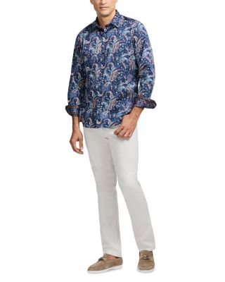 Chandler Printed Long Sleeve Button Front Shirt