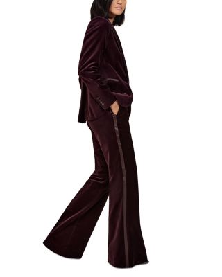 Elia Single Breasted Velvet Jacket