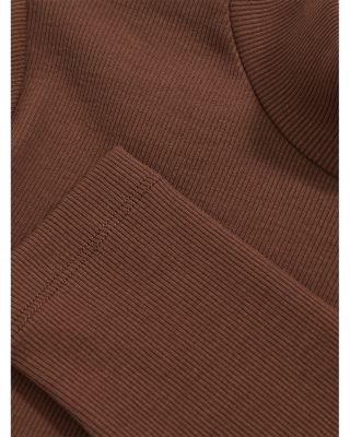 Polly Rib Funnel Neck Top