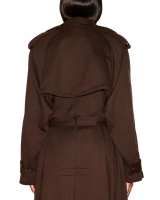 Boyfriend Fleece Trench Coat