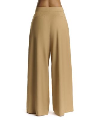 Suiting Pleated Wide-Leg Pant