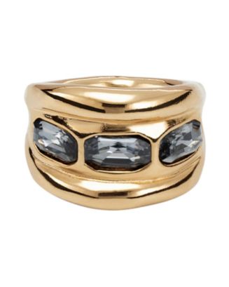 UNOde50 Triple Grey Crystal Ring | Bloomingdale's Jewelry & Accessories