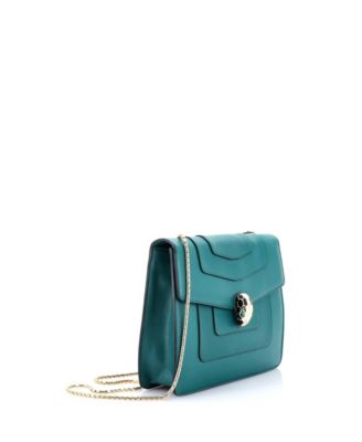  Medium Serpenti Forever Square Shoulder Bag Leather