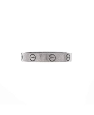  Love Wedding Band Ring 18K White Gold