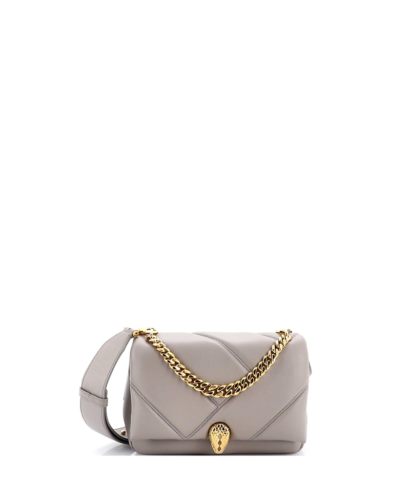 Click to view more detailed imagery on our partner's website Pre-owned Pre-owned Bvlgari Bvlgari Small Serpenti Cabochon Messenger Bag Diagonal Quilted Leather In Neutral