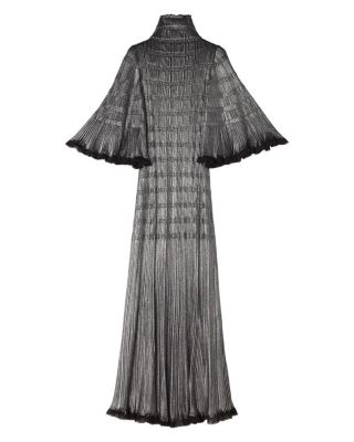 Midi Dress in Metallic Viscose