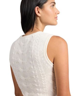  Linen Cable Knit Tank