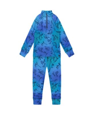 Boys' Two-Piece Thermal Underwear Set Gradient Dinosaur - Little Kid, Big Kid