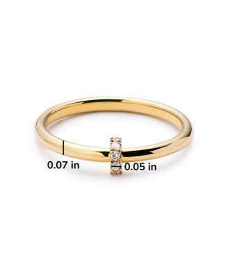 Solid Gold Lab Grown Diamond Link Ring