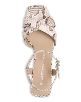 Women's Vinnie Snake Embossed Sandals