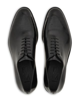 Ferragamo Men's Angiolo Leather Plain Toe Oxfords