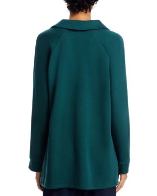 Cozy Brushed Terry Hug Henley Long Top