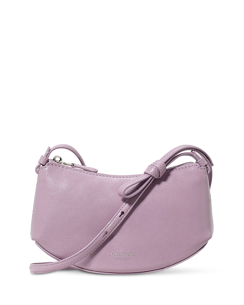 Kate Spade New York Loop Glazed Leather Crossbody In Purple