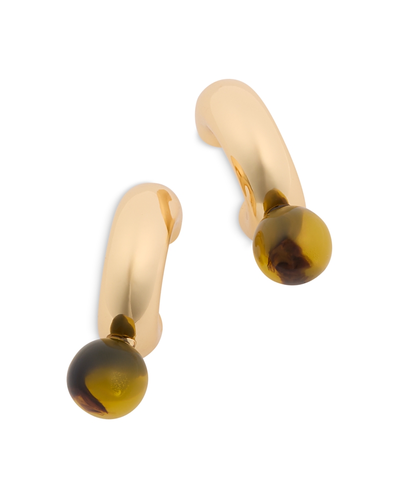 Aqua Hanging Beaded Earrings - Exclusive