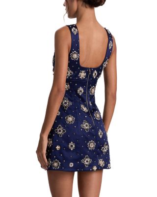 Mandy Embellished Deep Plunge Dress