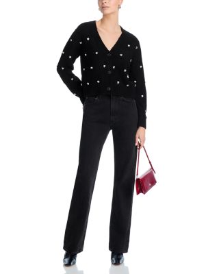 Heart Stone V Neck Cardigan Sweater