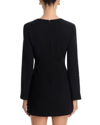 Whisper Square Neck Long Sleeve Mini Dress