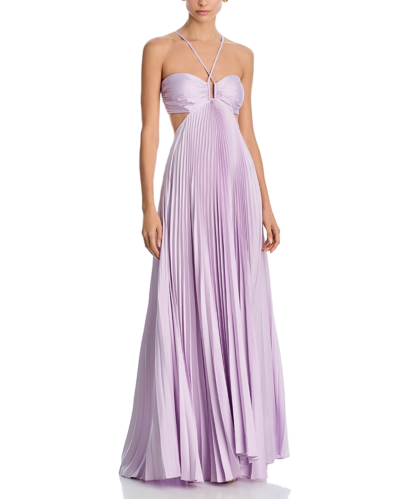 A. l.c. Moira Cutout Halter Dress