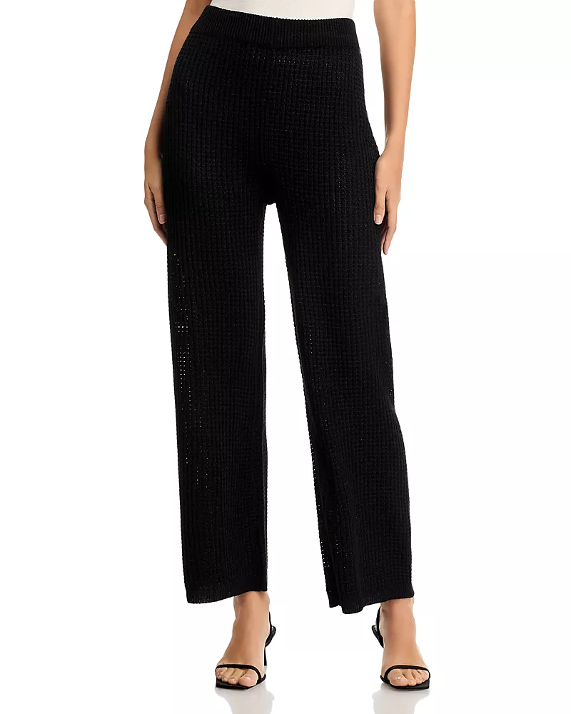 Single Thread Metallic Knit Pants