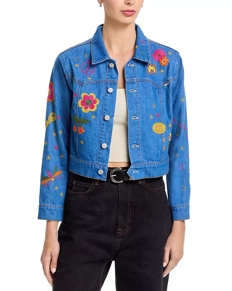 Mother The Heyday Cropped Denim Jacket