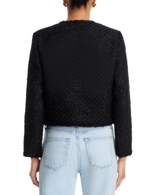 Tweed Collarless Jacket - Exclusive