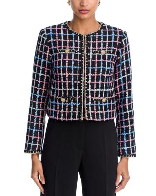 Chainlink Print Tweed Jacket