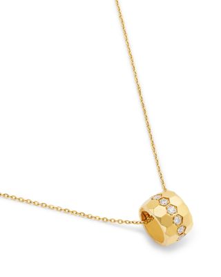 Diamond Pendant Necklace in 14K Yellow Gold, 0.20 tcw