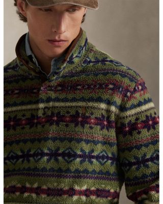 Fair Isle Inspired Fleece Pullover