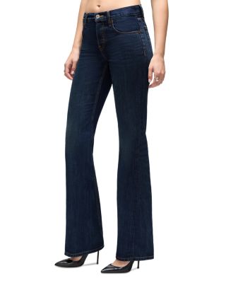 Twisted Mid Rise Bootcut Jeans in Dark Lady Blue