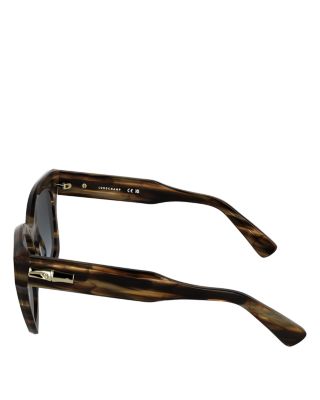 Roseau Striped Square Sunglasses, 51mm