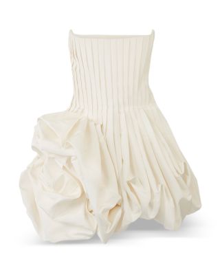 Pleated Draped Mini Dress